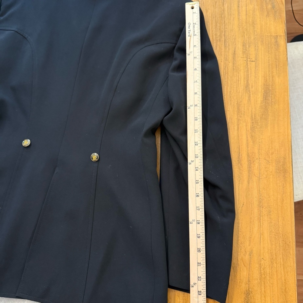 Vintage Golden Dress Black Equestrian Show Jacket Made in Germany Size 14 - Picture 9 of 16